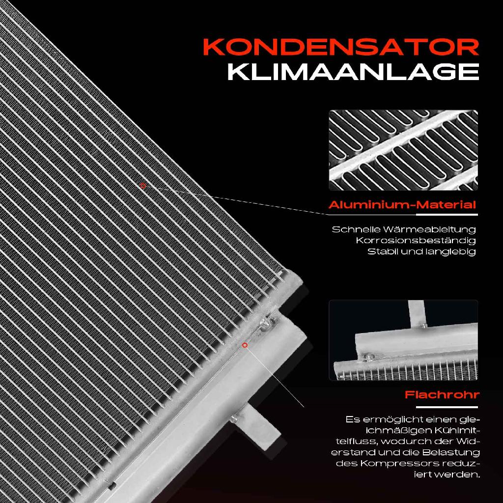 1x Kondensator Klimaanlage für Jaguar S-Type XF Sportbrake 2.0L-3.0L
