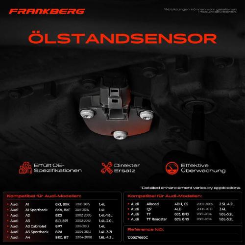 Frankberg 1x Ölstandsensor für VW Golf Polo Passat Touran EOS Audi A3 A4 A6 TT Bild Frankberg 1x Ölstandsensor für VW Golf Polo Passat Touran EOS Audi A3 A4 A6 TT