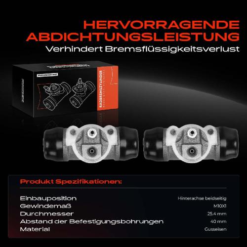 2x Radbremszylinder Hinten für Toyota Hiace III IV Land Cruiser 4 Runner Bild 2x Radbremszylinder Hinten für Toyota Hiace III IV Land Cruiser 4 Runner