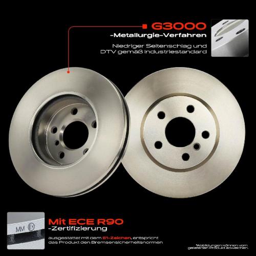 Frankberg 2x Bremsscheiben Vorderachse für BMW F45 F46 F48 F39 MINI F55 F56 F57 F54 F60 Bj ab 2013 Bild Frankberg 2x Bremsscheiben Vorderachse für BMW F45 F46 F48 F39 MINI F55 F56 F57 F54 F60 Bj ab 2013
