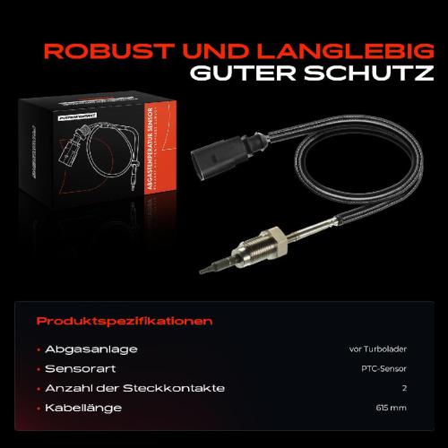 1x Abgastemperatursensor für VW Crafter 30-35 Multivan V Transporter V T5 2.0L Bild 1x Abgastemperatursensor für VW Crafter 30-35 Multivan V Transporter V T5 2.0L