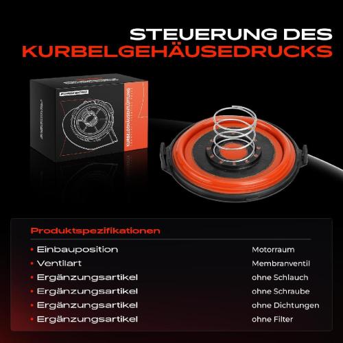 1x Ventil Kurbelgehäusentlüftung für BMW 1er E81 E87 E88 3er E90 E93 5er E60 E61 Bild 1x Ventil Kurbelgehäusentlüftung für BMW 1er E81 E87 E88 3er E90 E93 5er E60 E61