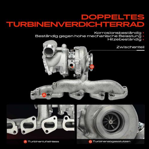 Frankberg 1x Turbolader Abgaskrümmer Einheit für VW Golf Passat Sharan Tiguan Touran Audi A3 Cabriolet Limousine Seat Bild Frankberg 1x Turbolader Abgaskrümmer Einheit für VW Golf Passat Sharan Tiguan Touran Audi A3 Cabriolet Limousine Seat