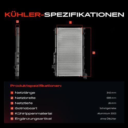 1x Kühler Wasserkühler Motorkühler für Subaru Forester Legacy IV XV Outback Bild 1x Kühler Wasserkühler Motorkühler für Subaru Forester Legacy IV XV Outback