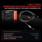 1x Seilzug Feststellbremse Hinterachse beidseitig für Citroën C4 I Coupe LA LC Peugeot 307 CC