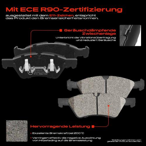 Frankberg 4x Bremsbel ge Vorderachse f r Mercedes-Benz W211 S211 X164 W164 V251 W251 2003-2012 Bild Frankberg 4x Bremsbel ge Vorderachse f r Mercedes-Benz W211 S211 X164 W164 V251 W251 2003-2012