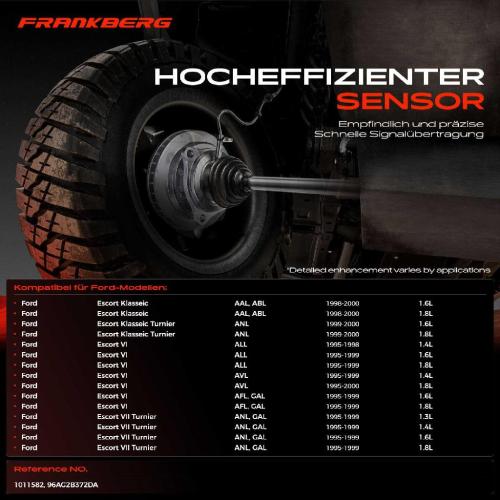 Frankberg 1x ABS Sensor Hinterachse beidseitig für Ford Escort Klasseic Turnier VI Cabriolet Express Stufenheck VII Bild Frankberg 1x ABS Sensor Hinterachse beidseitig für Ford Escort Klasseic Turnier VI Cabriolet Express Stufenheck VII