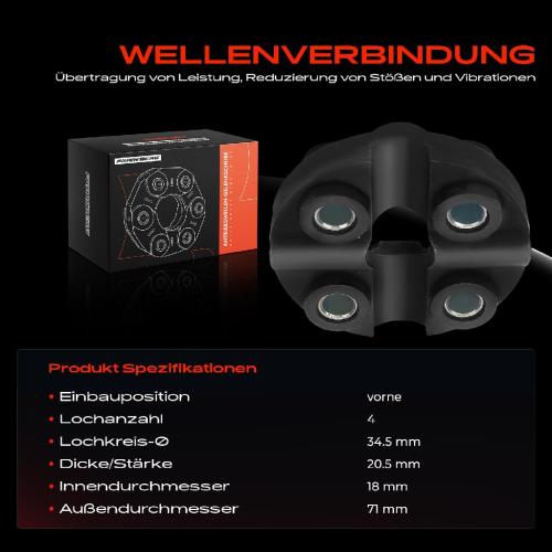 1x Gelenkscheibe Hardyscheibe Kardanwelle Vorne für BMW 3er Cabriolet Touring E30 Bild 1x Gelenkscheibe Hardyscheibe Kardanwelle Vorne für BMW 3er Cabriolet Touring E30