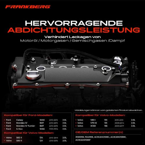 1x Ventildeckel Zylinderkopfhaube für Ford Galaxy Mondeo IV S-Max Volvo S60 S80 V70 Bild 1x Ventildeckel Zylinderkopfhaube für Ford Galaxy Mondeo IV S-Max Volvo S60 S80 V70