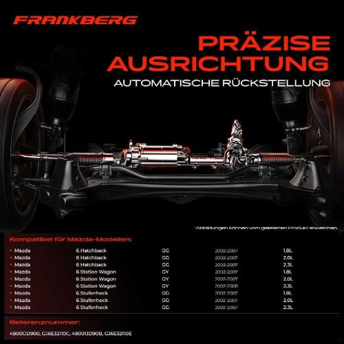 1x Lenkgetriebe Servolenkgetriebe für Mazda 6 Hatchback GG 6 Station Wagon GY 2002-2007 Bild 1x Lenkgetriebe Servolenkgetriebe für Mazda 6 Hatchback GG 6 Station Wagon GY 2002-2007