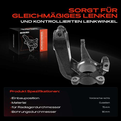 Frankberg 1x Achsschenkel Radaufhängung Vorderachse Rechts für Ford Mondeo III Stufenheck Turnier B5Y B4Y BWY Bild Frankberg 1x Achsschenkel Radaufhängung Vorderachse Rechts für Ford Mondeo III Stufenheck Turnier B5Y B4Y BWY