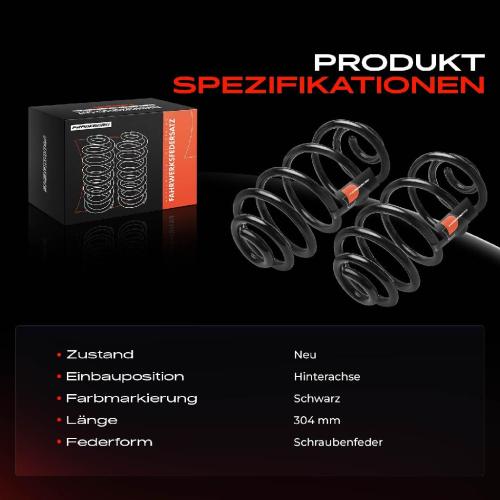 2x Fahrwerksfeder Hinterachse für Opel Insignia A Sports Tourer G09 Saab 9-5 YS3G 2008-2017 Bild 2x Fahrwerksfeder Hinterachse für Opel Insignia A Sports Tourer G09 Saab 9-5 YS3G 2008-2017