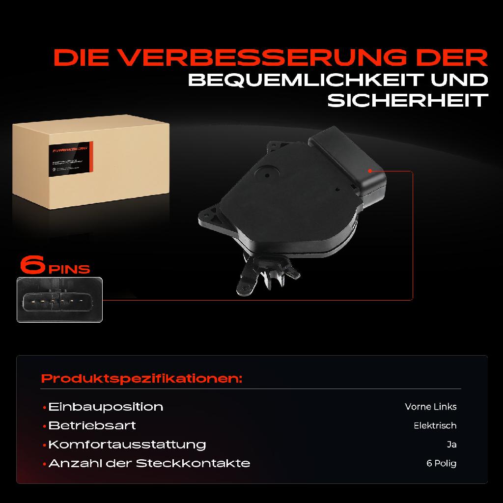 1x Türschloss Vorne Links für Toyota RAV 4 II A2 1.8L 2.0L 2000-2005