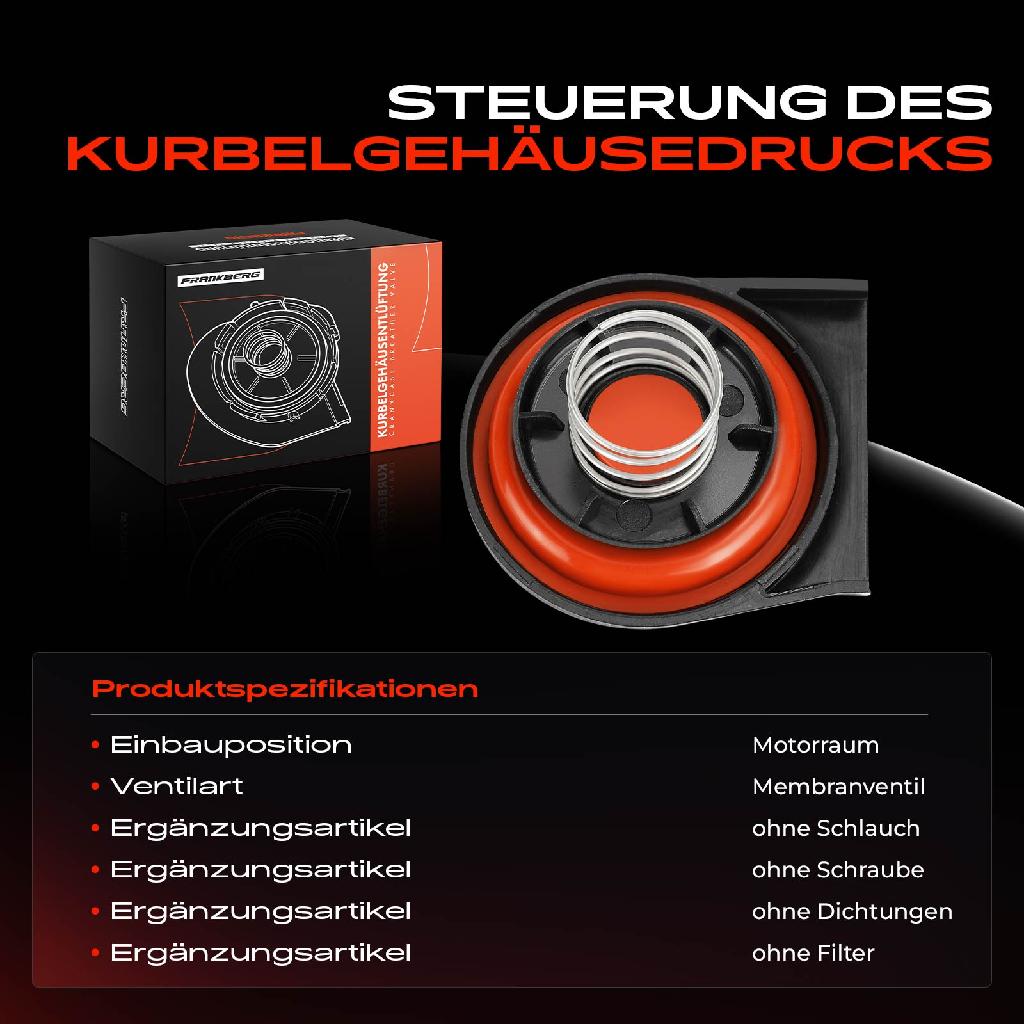 1x Ventil Kurbelgehäusentlüftung für VW Golf 5K1 Audi A3 Skoda Octavia Seat Altea