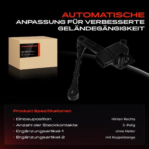 1x Höhensensor Niveauregulierung Hinten Rechts für Land Rover Discovery 3 L319 LA Bild 1x Höhensensor Niveauregulierung Hinten Rechts für Land Rover Discovery 3 L319 LA