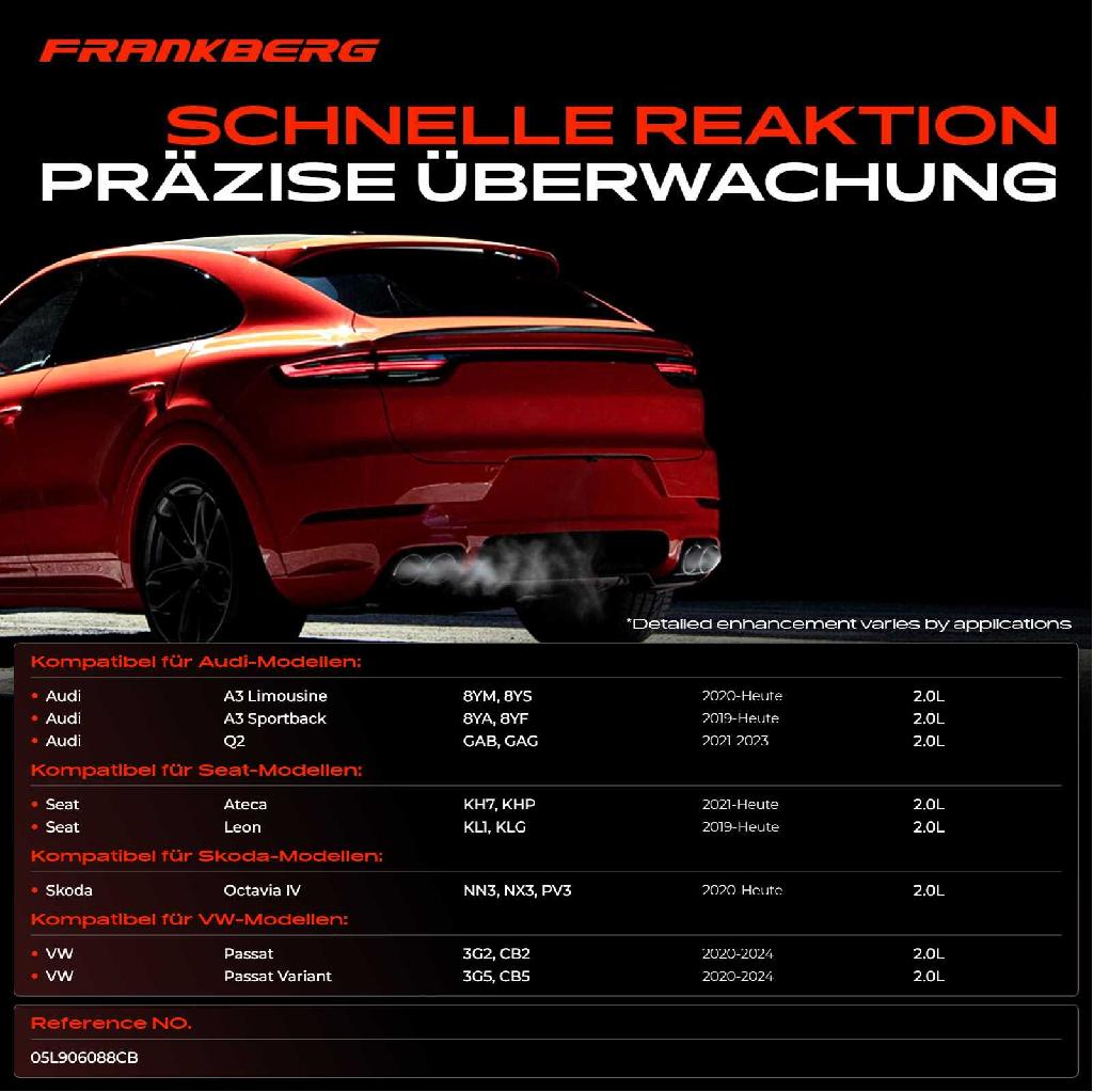 1x Abgastemperatursensor für VW Tiguan Caddy Audi A3 Q2 Seat Leon Skoda Octavia IV