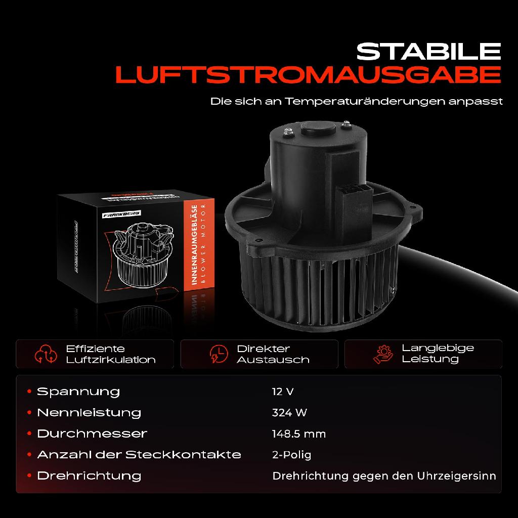 1x Gebläsemotor Innenraumgebläse für BMW Z4 Coupe E86 Z4 Roadster E85 2002-2009