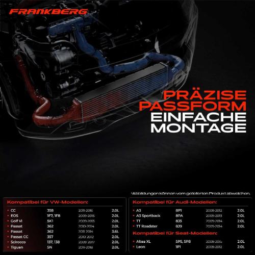 1x Ladeluftkühler Turbokühler für VW Golf VI Passat Audi A3 TT Seat Leon Altea XL Bild 1x Ladeluftkühler Turbokühler für VW Golf VI Passat Audi A3 TT Seat Leon Altea XL