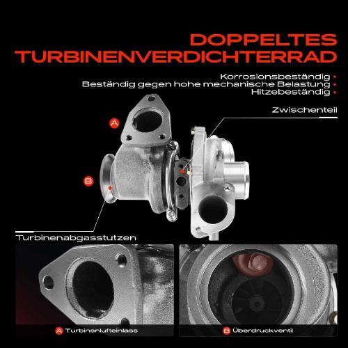 Frankberg 1x Abgasturbolader für Alfa Romeo Giulietta Fiat Bravo II Doblo Cargo MPV Pritsche/Fahrgestell Linea Bild Frankberg 1x Abgasturbolader für Alfa Romeo Giulietta Fiat Bravo II Doblo Cargo MPV Pritsche/Fahrgestell Linea