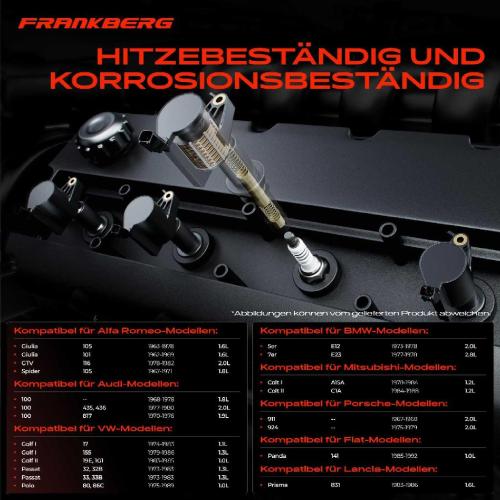 Frankberg 1x Zündmodul Zündspule für BMW 2.5-3.2 Coupe E9 5er E12 7er E23 Audi 100 Avant Coupe 50 60 Bild Frankberg 1x Zündmodul Zündspule für BMW 2.5-3.2 Coupe E9 5er E12 7er E23 Audi 100 Avant Coupe 50 60