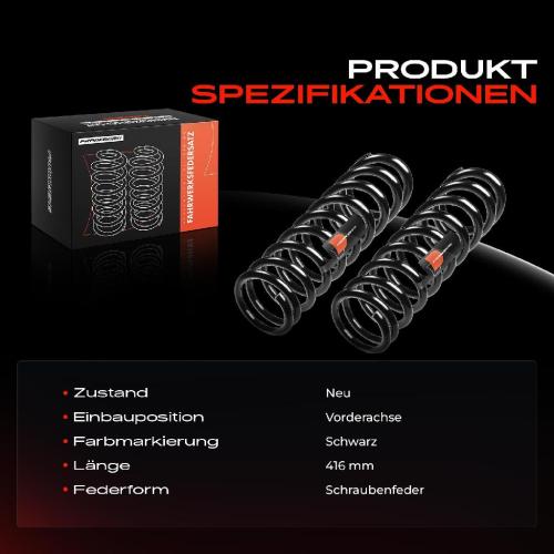 2x Fahrwerksfeder Vorderachse für Jeep Grand Cherokee II WG WJ 2.7L 3.1L 1999-2005 Bild 2x Fahrwerksfeder Vorderachse für Jeep Grand Cherokee II WG WJ 2.7L 3.1L 1999-2005