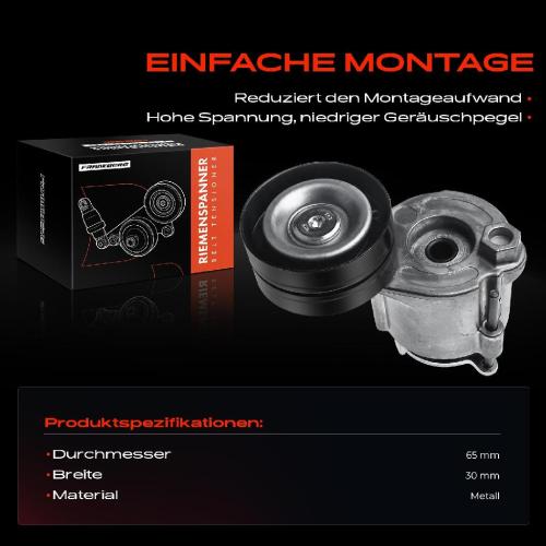 1x Spannrolle Riemenspanner für Renault Megane III CC Scénic III 1.4L Bild 1x Spannrolle Riemenspanner für Renault Megane III CC Scénic III 1.4L