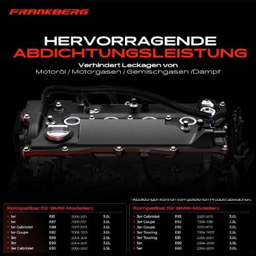 1x Ventildeckel Zylinderkopfhaube für BMW 3er E90 E91 E93 1er E81 E87 F10 E83 L6 Bild 1x Ventildeckel Zylinderkopfhaube für BMW 3er E90 E91 E93 1er E81 E87 F10 E83 L6