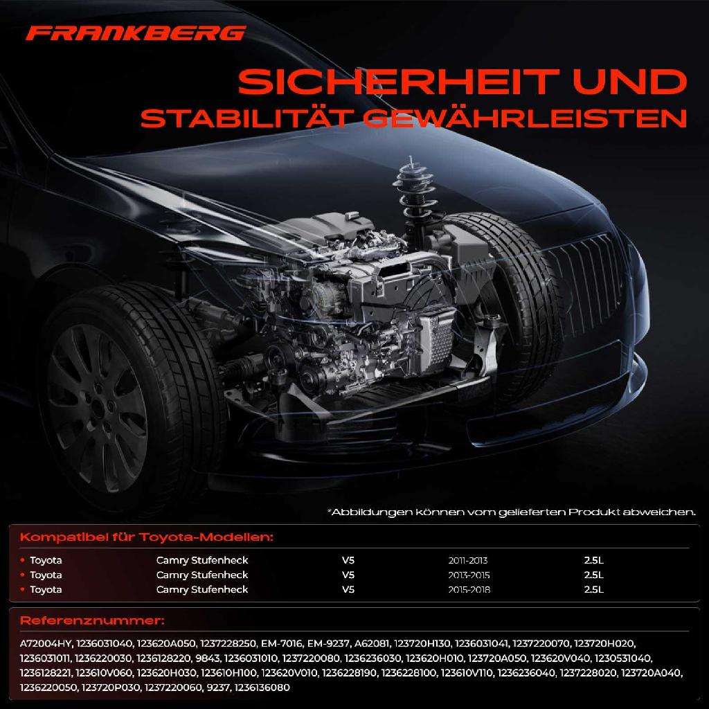 2x Motorlager Vorne Rechts für Toyota Camry V5 2.5L Bj ab 2011