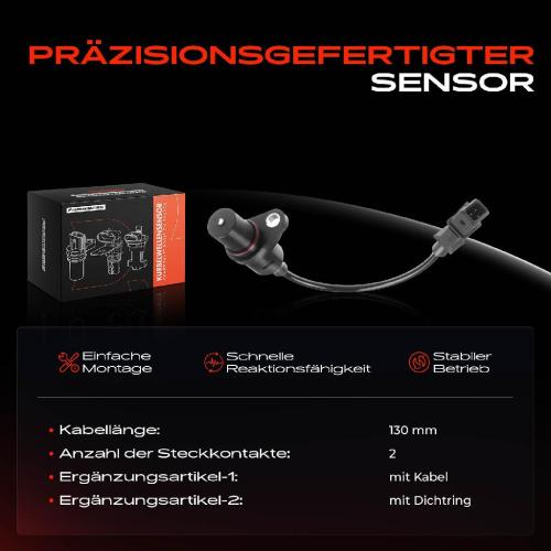 1x Kurbelwellensensor Impulsgeber für Hyundai Accent II III Coupe Elantra Getz Matrix 1.3L-1.6L Bild 1x Kurbelwellensensor Impulsgeber für Hyundai Accent II III Coupe Elantra Getz Matrix 1.3L-1.6L