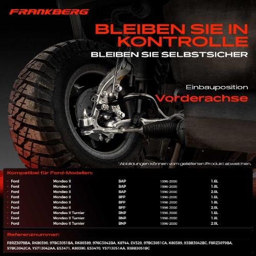 1x Querlenker Satz Vorderachse für Ford Mondeo II BAP Mondeo II Stufenheck BFP Mondeo II Turnier BNP 1996-2000 Bild 1x Querlenker Satz Vorderachse für Ford Mondeo II BAP Mondeo II Stufenheck BFP Mondeo II Turnier BNP 1996-2000