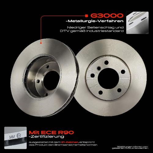 2x Bremsscheiben Vorderachse für BMW 1er Cabriolet E81 E87 E88 E82 E90 E93 E92 E91 E89 2004-2016 Bild 2x Bremsscheiben Vorderachse für BMW 1er Cabriolet E81 E87 E88 E82 E90 E93 E92 E91 E89 2004-2016