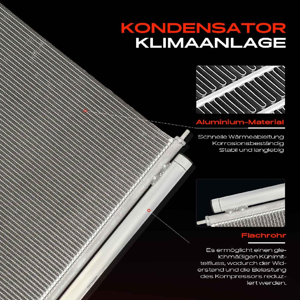 1x Kondensator Klimaanlage für Hyundai Santa Fé 2 CM 2.2L-2.7L