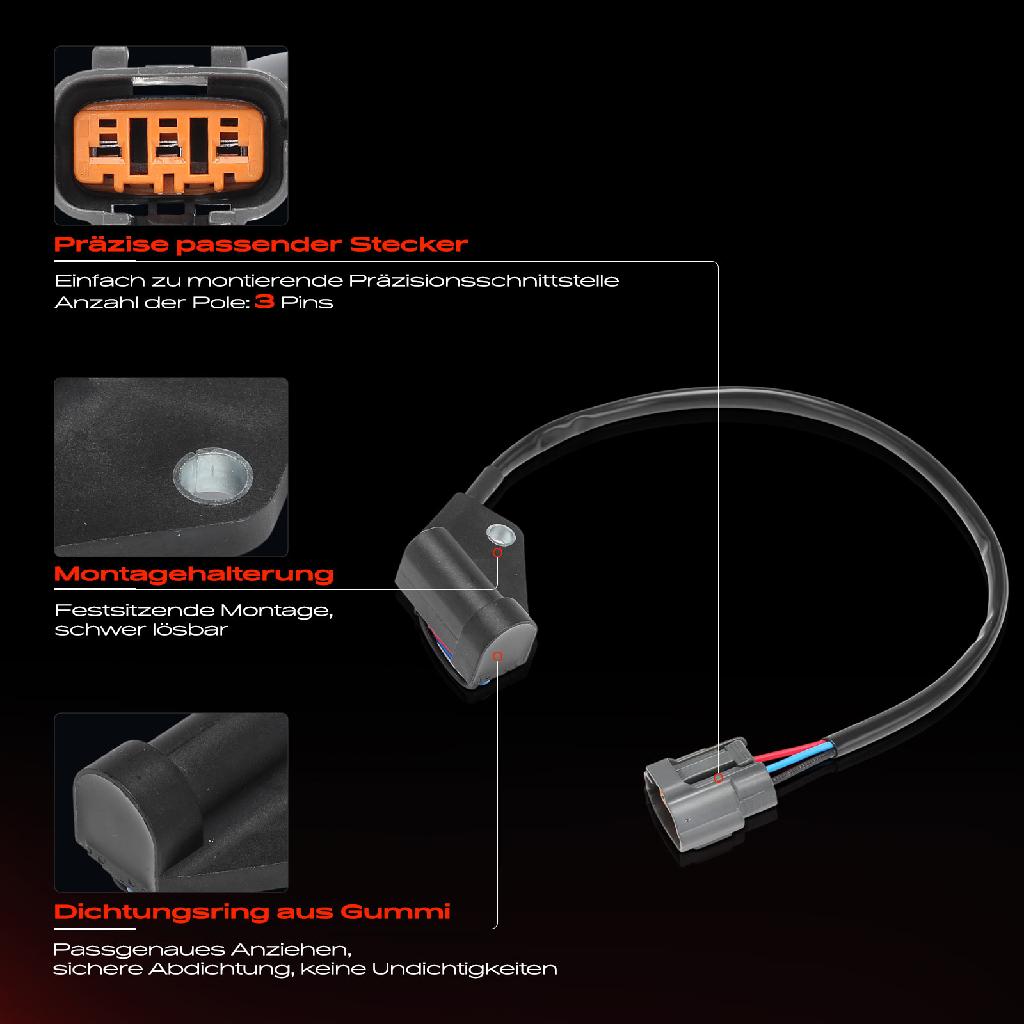 1x Kurbelwellensensor Impulsgeber für Mazda 323 F VI 323 S VI 1998-2004 1.4L 1.5L 1.6L