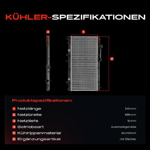 Frankberg 1x Kühler Wasserkühler Motorkühler für Subaru Forester Impreza Bild Frankberg 1x Kühler Wasserkühler Motorkühler für Subaru Forester Impreza