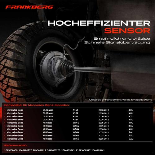 2x ABS Sensor Vorderachse beidseitig für Mercedes-Benz GL-Klasse X164 M-Klasse W164 3.5L 5.0L 6.2L 2005-2012 Bild 2x ABS Sensor Vorderachse beidseitig für Mercedes-Benz GL-Klasse X164 M-Klasse W164 3.5L 5.0L 6.2L 2005-2012