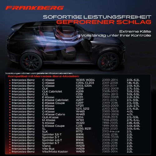 Frankberg 1x Klimakompressor für Mercedes-Benz C-Klasse W203 W204 S203 S204 C204 CL203 E-Klasse W211 Bild Frankberg 1x Klimakompressor für Mercedes-Benz C-Klasse W203 W204 S203 S204 C204 CL203 E-Klasse W211