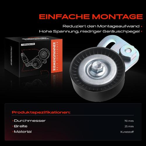 1x Spannrolle Riemenspanner für BMW 3er E36 5er E39 7er E38 1.7L 2.5L Bild 1x Spannrolle Riemenspanner für BMW 3er E36 5er E39 7er E38 1.7L 2.5L