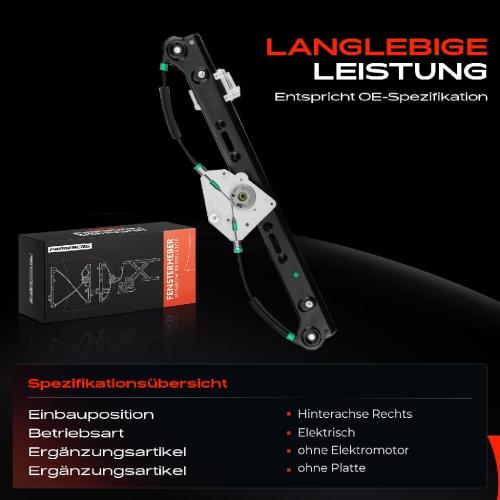 1x Fensterheber Hinten Rechts für BMW X3 E83 2005-2011 SUV Bild 1x Fensterheber Hinten Rechts für BMW X3 E83 2005-2011 SUV