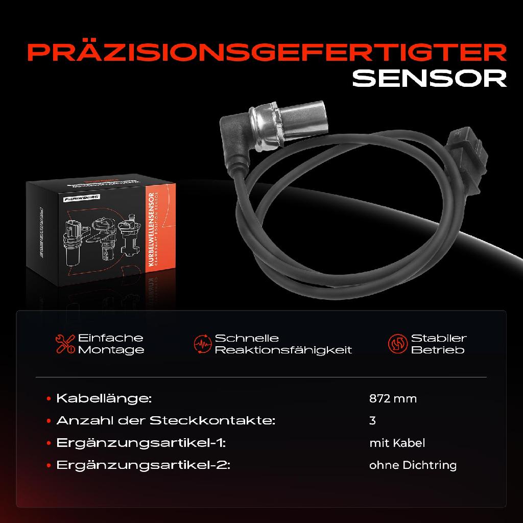 1x Kurbelwellensensor Impulsgeber für BMW 3er E36 316i 318i Limousine Compact Coupe