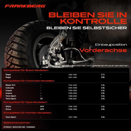 2x Koppelstange Vorderachse für Buick Regal Chevrolet Blazer S10 Colorado Standard Cab Pick-up Bild 2x Koppelstange Vorderachse für Buick Regal Chevrolet Blazer S10 Colorado Standard Cab Pick-up