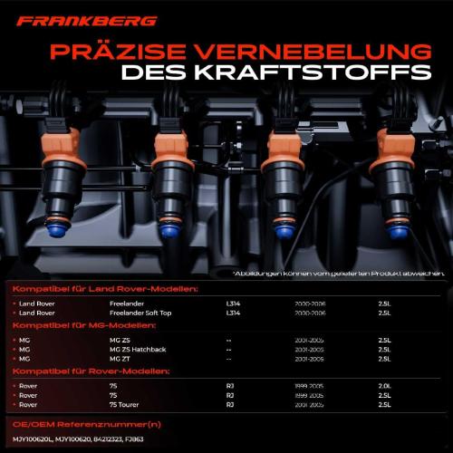 6x Einspritzventil Einspritzdüse für Land Rover Freelander L314 Bild 6x Einspritzventil Einspritzdüse für Land Rover Freelander L314