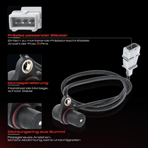 1x Kurbelwellensensor Impulsgeber für VW Golf IV Passat Bora Audi A4 A6 A8 Skoda Superb I Seat Bild 1x Kurbelwellensensor Impulsgeber für VW Golf IV Passat Bora Audi A4 A6 A8 Skoda Superb I Seat
