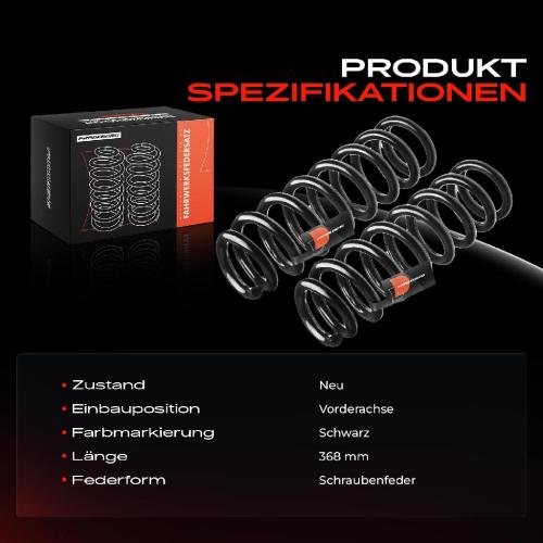 Frankberg 2x Fahrwerksfeder Vorderachse für Toyota Land Cruiser Prado J12 4.0L 2002-2010 Bild Frankberg 2x Fahrwerksfeder Vorderachse für Toyota Land Cruiser Prado J12 4.0L 2002-2010