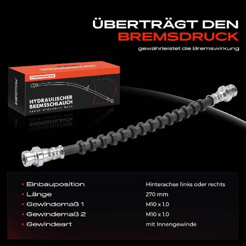 Frankberg 1x Bremsschlauch Bremsschläuche Hinterachse Links oder Rechts für Hyundai Lantra II J-1 Kombi J-2 Bild Frankberg 1x Bremsschlauch Bremsschläuche Hinterachse Links oder Rechts für Hyundai Lantra II J-1 Kombi J-2