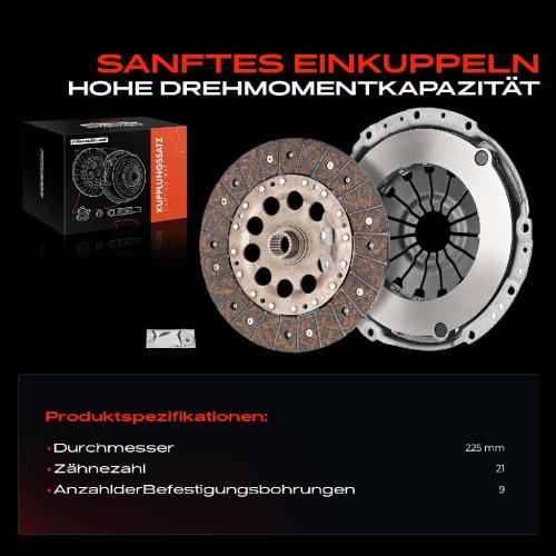 Frankberg 1x Kupplungssatz für Nissan Juke Pulsar Schrägheck Qashqai II SUV X-Trail Renault Kadjar 1.6L Bild Frankberg 1x Kupplungssatz für Nissan Juke Pulsar Schrägheck Qashqai II SUV X-Trail Renault Kadjar 1.6L