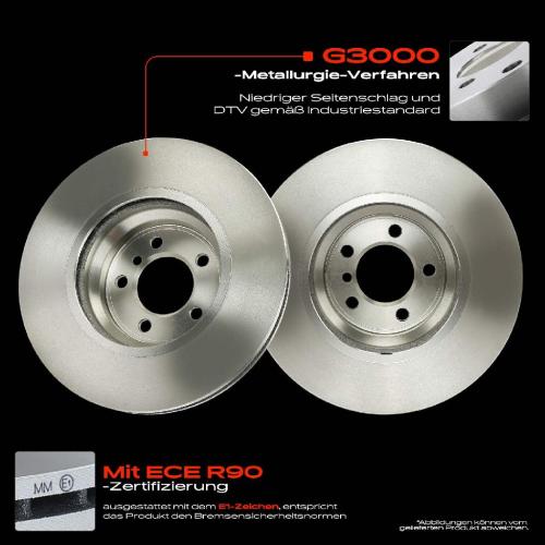 2x Bremsscheiben Hinterachse für BMW 5er Touring E60 E61 6er Cabriolet E63 E64 2001-2010 Bild 2x Bremsscheiben Hinterachse für BMW 5er Touring E60 E61 6er Cabriolet E63 E64 2001-2010