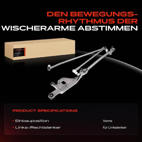 Frankberg 1x Wischergestänge Vorne für Ford Focus II Kombi DA DP HCP Bild Frankberg 1x Wischergestänge Vorne für Ford Focus II Kombi DA DP HCP