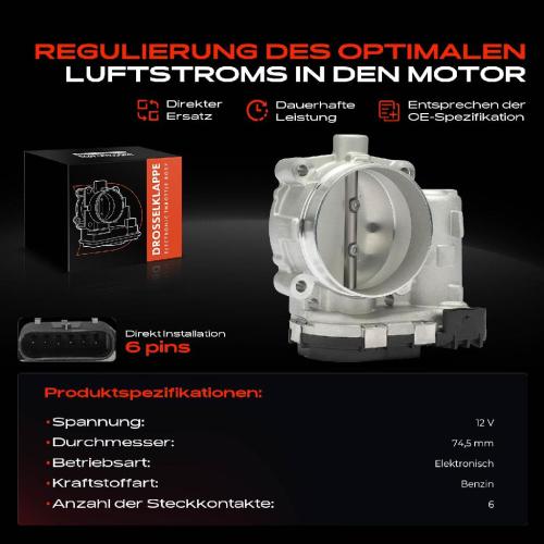 1x Drosselklappe Drosselklappenstutzen für Mercedes-Benz C190 W204 C218 W212 Bild 1x Drosselklappe Drosselklappenstutzen für Mercedes-Benz C190 W204 C218 W212