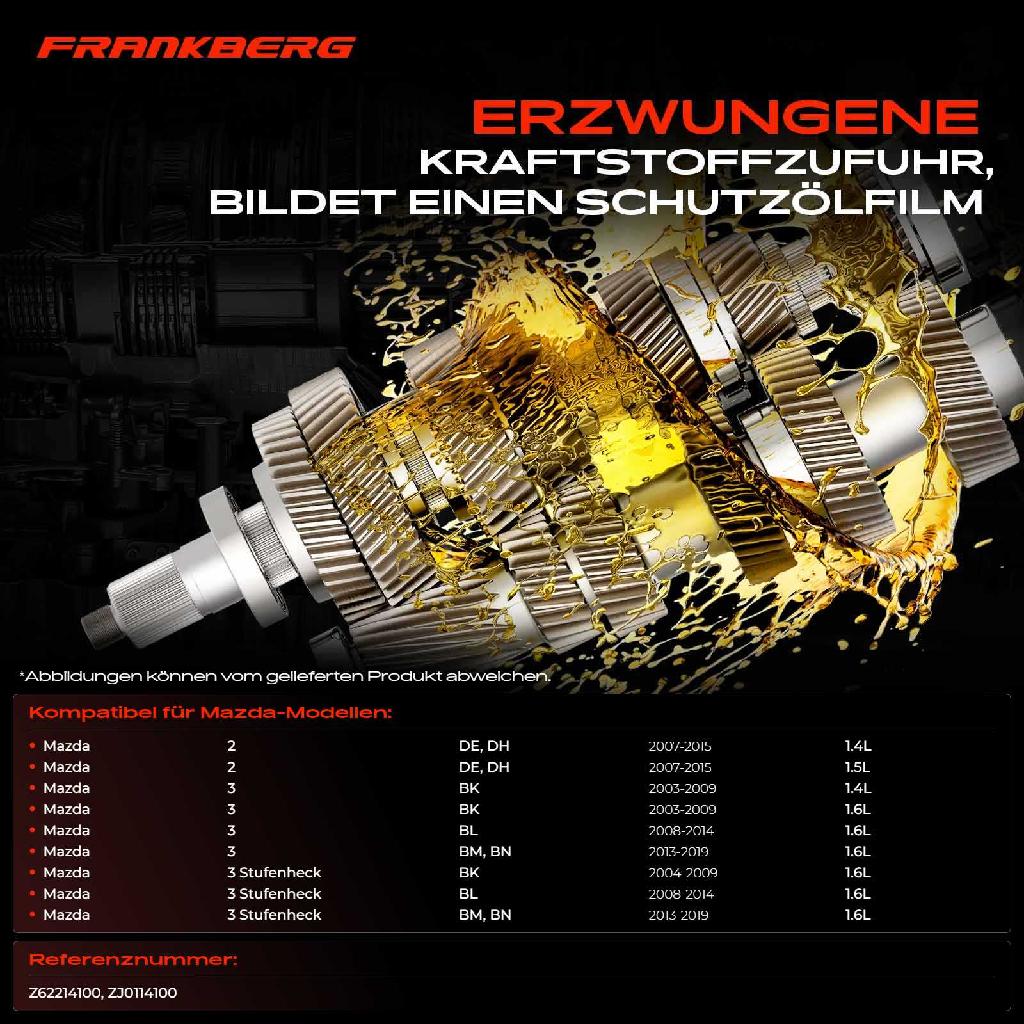 1x Ölpumpe für Mazda 3 BL 3 Stufenheck BM 2 DE DH 1.3L 1.4L 1.5L 1.6L 2007-2019