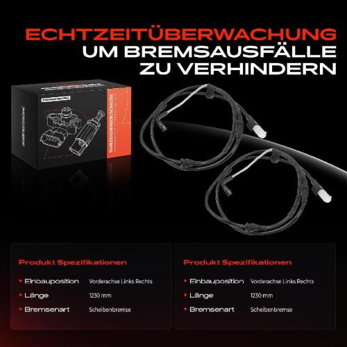 2x Warnkontakt Bremsbelagverschleiß Vorderachse für Land Rover Range Rover Sport L320 Bild 2x Warnkontakt Bremsbelagverschleiß Vorderachse für Land Rover Range Rover Sport L320